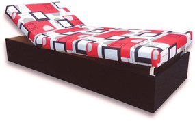 Jednolôžková posteľ (váľanda) 80 cm Darcy (Čierna 39 + Otawa 1). Vlastná spoľahlivá doprava až k Vám domov. 793071