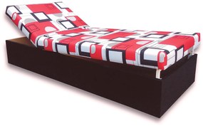 Jednolôžková posteľ (váľanda) 90 cm Darcy (Čierna 39 + Otawa 1). Akcia -8%. Vlastná spoľahlivá doprava až k Vám domov. 793077