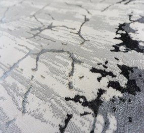 Koberec Allianz 6308 GREY – sivý obdĺžnikový s vzorom Rozmer: 280x370 cm
