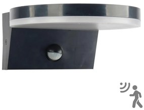 LED Vonkajšie nástenné svietidlo so senzorom TESA LED/10W/230V IP54 čierna