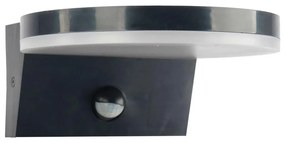 LED Vonkajšie nástenné svietidlo so senzorom TESA LED/10W/230V IP54 čierna