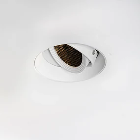 Moderné zapustené bodové svetlo biele GU10 AR70 okrúhle bez rámu - Oneon Honey