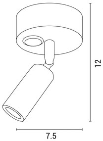 LED Nástenné bodové svietidlo ARISTON LED/3W/230V 3000K biela
