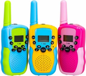 KIK Detské vysielačky Walkie Talkie, sada 3 ks