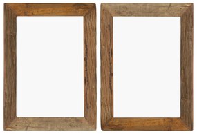 vidaXL Fotorámiky 2 ks, 40x50 cm, recyklovaný masív a sklo