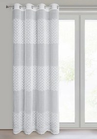 ZÁVES NA KRRÚŽKOCH ESTERI 140X250 CM BIELA