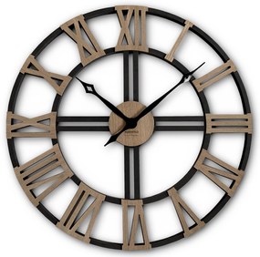 Dekorstudio Moderné drevené hodiny EKO Loft Grande Dub 80cm