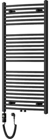 Mexen Ares, elektrické vykurovacie teleso 1200x600 mm + vykurovacia tyč 600 W, čierna, W102-1200-600-2600-70