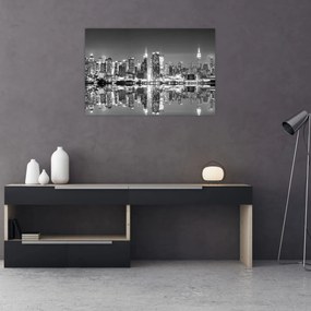 Obraz - New York, čiernobiely (90x60 cm)