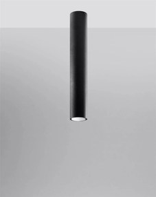 Stropné svietidlo Lagos, 1x čierne kovové tienidlo, (40 cm)