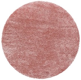 Ayyildiz Kusový koberec BRILLIANT 4200, kulatý, Růžová Rozmer koberca: 120 cm KRUH