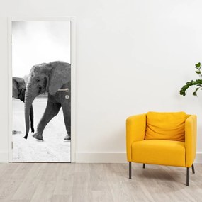 Fototapeta na dvere - Slony (95x205cm)