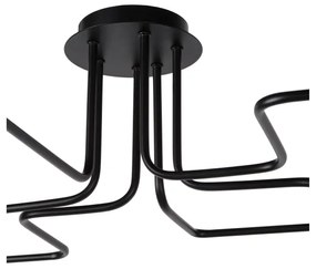 Lucide 21112/06/30 - Prisadený luster LESTER 6xE27/40W/230V čierna