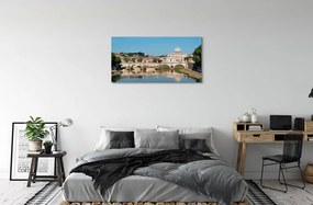 Obraz na plátne Rome River mosty 120x60 cm