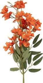 Dekorácia vetvička umelá kvetina s oranžovým kvetom - 10*10*72 cm