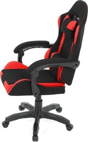 Herná stolička čierna / červená KA-R209 RED