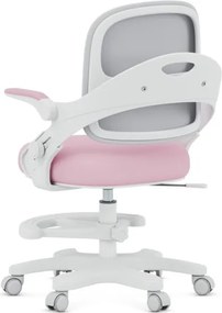 Detská otočná stolička Mark Adler Junior 4.3 ružová / sivá