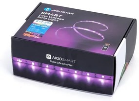 Aigostar - LED RGBW Stmievateľný pásik LED/48W/12V 2x7,5 m Wi-Fi
