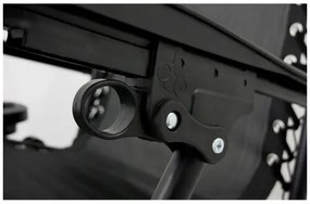 Záhradné plážové relaxačné kreslo Regina, čierna