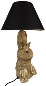 Dekor lampa stolová RABBIT gold
