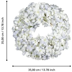 Eglo 428206 - Umelý kvetinový veniec SOLVANG pr. 35 cm modrá