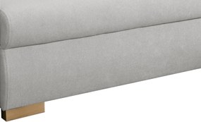 Rohová sedačka Helvetius, svetlo šedá látka