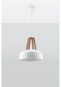 Biele závesné svietidlo Sollux Olla