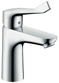 Hansgrohe Focus - Páková umývadlová batéria 100 CoolStart s predĺženou rukoväťou 121 mm bez odtokovej súpravy, chróm 31917000