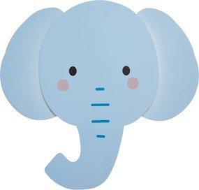 Detská nástenná lampa modrá vrátane LED s 3-stupňovým stmievaním - Ellie the Elephant