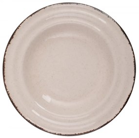 Porcelánová sada 24 kusů talířů Cinnamon I. béžová