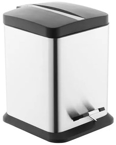 Odpadkový kôš voľne stojací Optima 6 l nerez/čierna mat KOS6PLCTVER, 1 ks