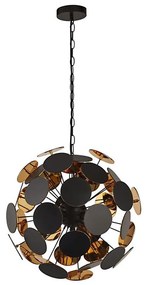 Searchlight 3074-4BG - Závesné svietidlo DISCUS na lanku 4xE14/60W/230V