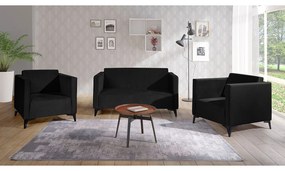 Sedacia súprava Denim 2+1+1, Dostupné poťahy: Solo 263, Farby nožičiek: dub