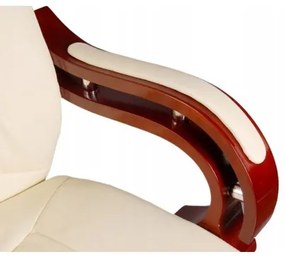 Sammer Kvalitné masážne kancelárske kreslo v béžovej farbe BSL005M