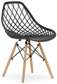 Set jedálenských stoličiek SAKAI čierne (4ks)