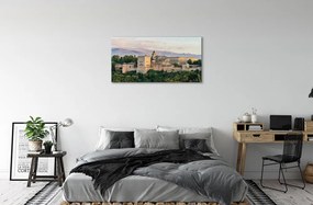 Obraz na plátne Španielsko Castle horský les 140x70 cm