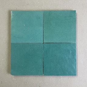 Originálne Zellige 10x10 cm | Farba tyrkysovo zelená | Z121 | Articima