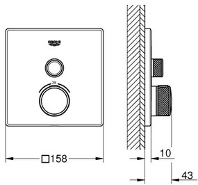GROHE 29123000 - Termostatická sprchová batéria GROHTHERM SMARTCONTROL chróm