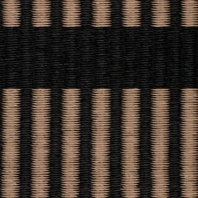 Koberec Cut Stripe: Čierno-hnedá 80x200 cm