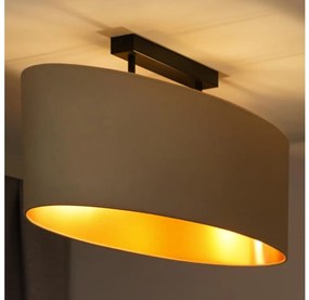 Duolla - Prisadený luster OVAL VEGAN 2xE27/15W/230V krémová