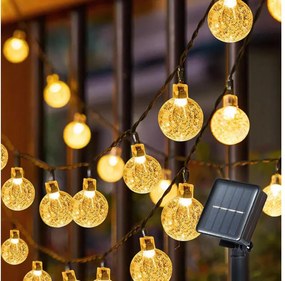 Brilagi - LED solárna dekoratívna reťaz BUBBLE 300xLED/8 funkcií 30 m IP65 teplá biela