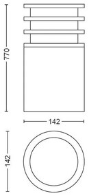 Philips 17403/93/P0 - LED Stmievateľná lampa Hue LUCCA 1xE27/9,5W/230V IP44