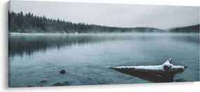 Obraz - ľadové severské jazero (120x50 cm)