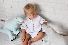 Plyšový Tyranosaurus šedá L s menom Lukáš