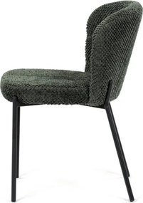 Jedálenská stolička bouclé, zelená CT-W1077 GRN2