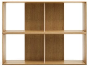 Modulárny policový systém v dekore duba v prírodnej farbe 2 ks 101x76 cm Litto – Kave Home