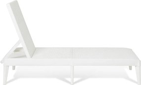 Plastové záhradné lehátko NUMANA, biele