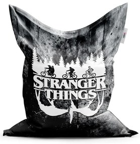 Sablio Sedací vak Classic Stranger Things White - 150x100 cm