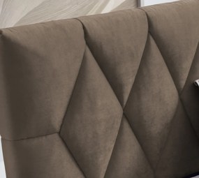 Posteľ Reve 180x200 cm, svetlo hnedá látka