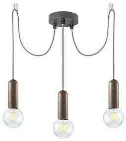 Leuchten Direkt 14776-48 - Luster na lanku TURN ME 3xE27/60W/230V pavúk